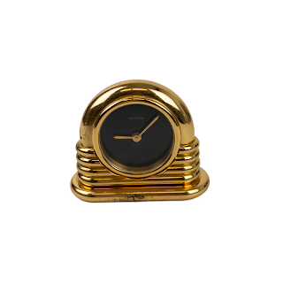 Mayor's Brass Decco Inspired Brass Desk Clock