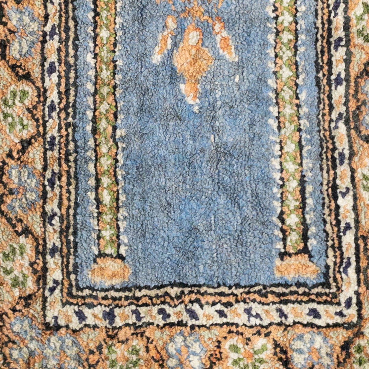 Vintage Small Silk Area Rug