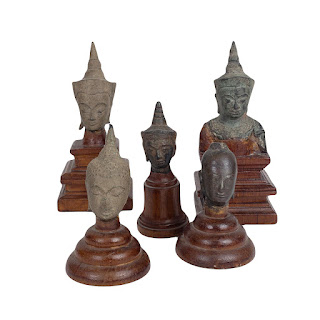Miniature Vintage Buddha Bust Lot