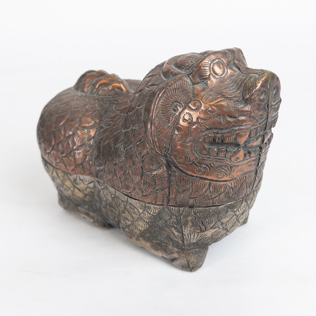 Vintage Animal Form Betel Nut Box Pair