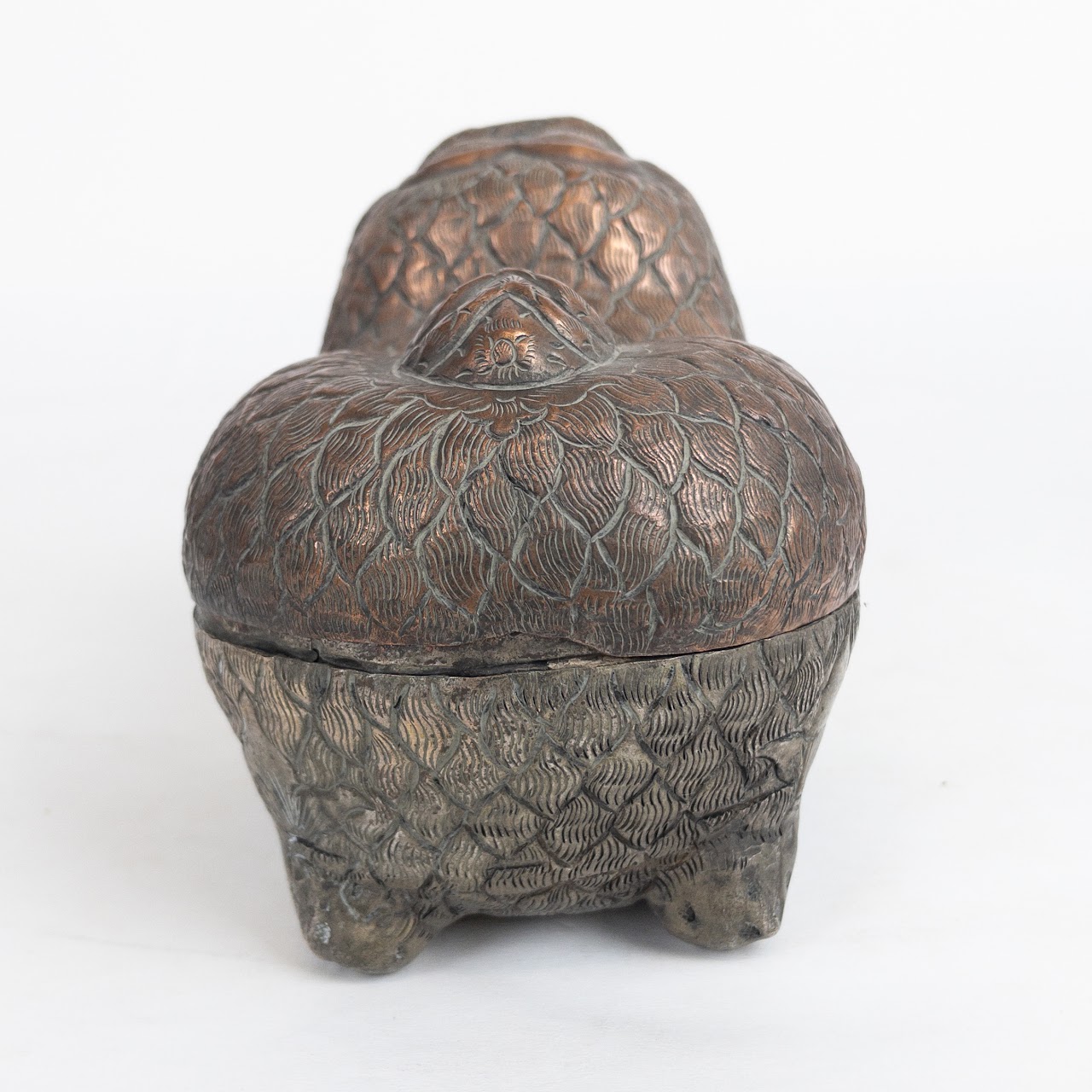 Vintage Animal Form Betel Nut Box Pair