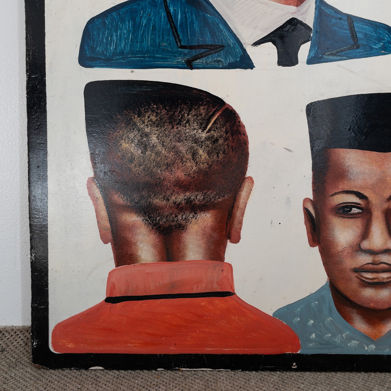 Nigerian Vintage Hand Painted Barber Shop Sign