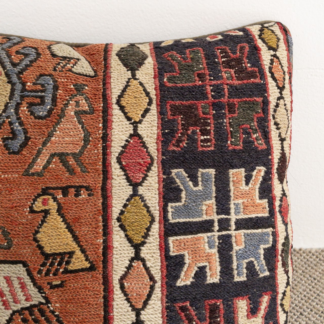 Turkish Kilim Throw Pillow Pair