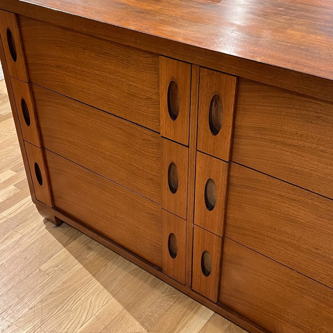 Mid-Century Modern Teak Double Dresser