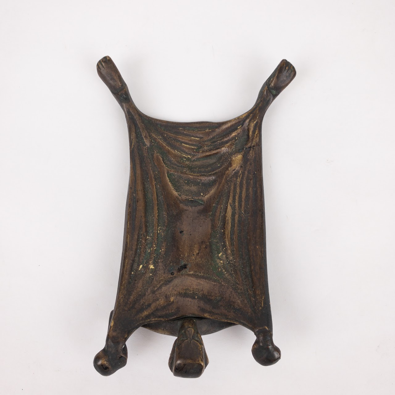 Early 20th C. Cast Bronze Devil Calling Card Tray