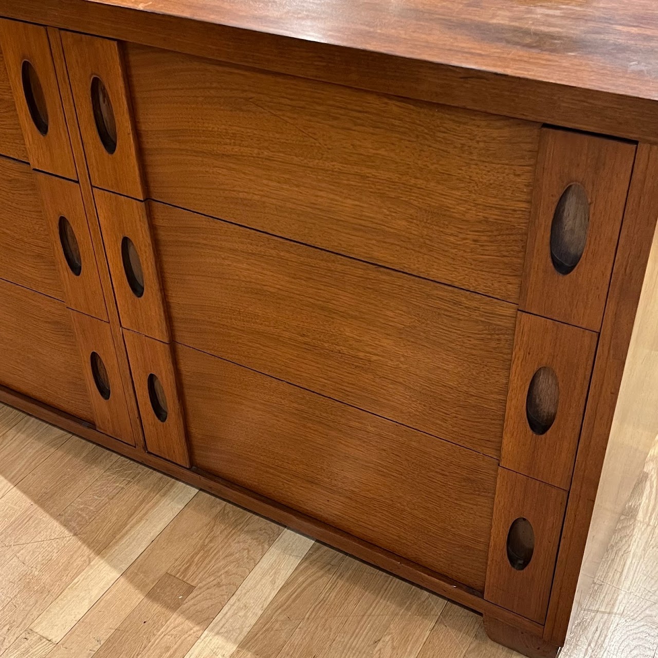 Mid-Century Modern Teak Double Dresser