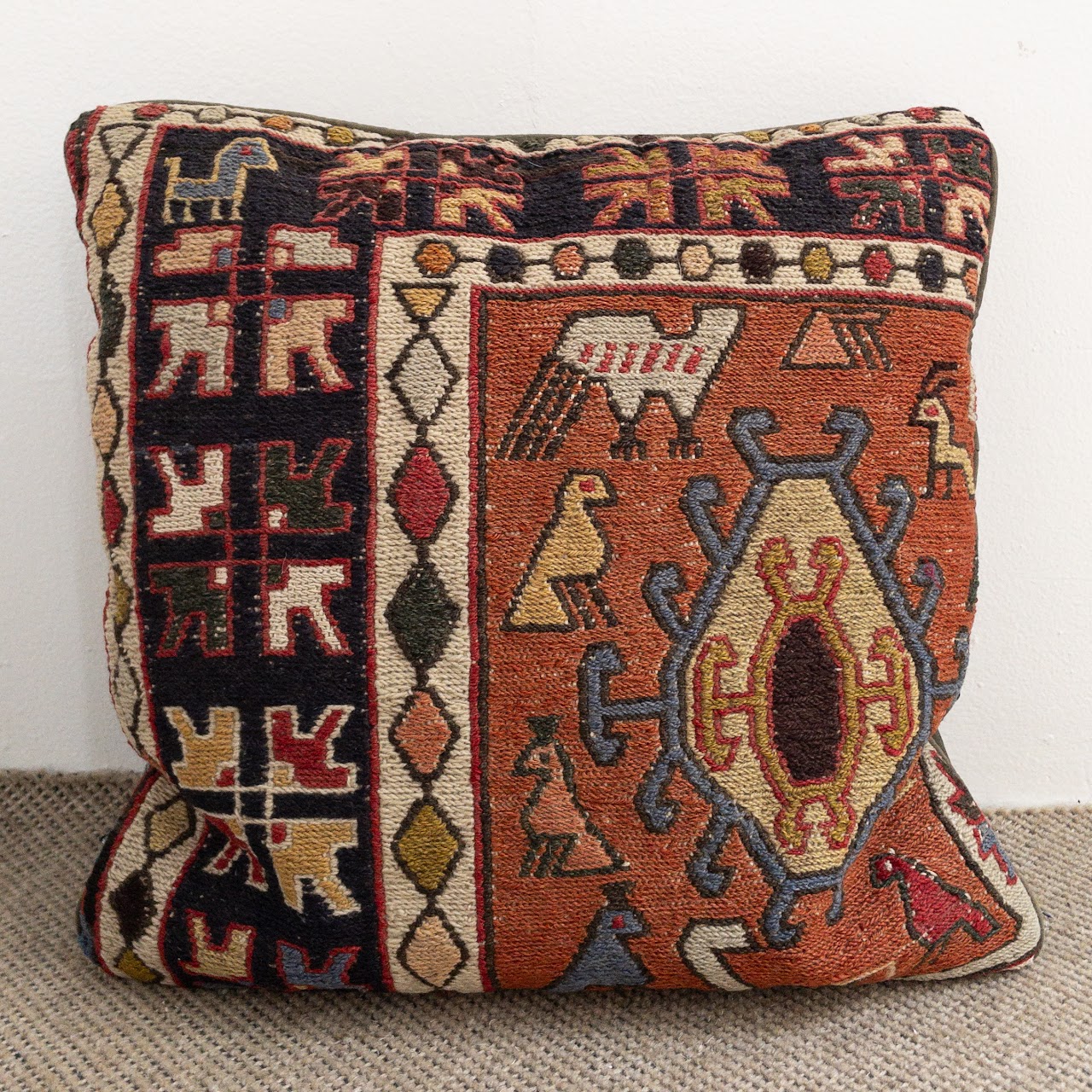 Turkish Kilim Throw Pillow Pair