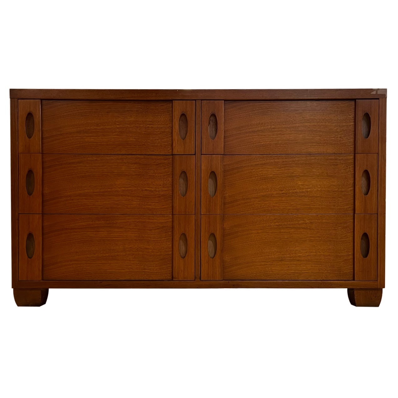 Mid-Century Modern Teak Double Dresser