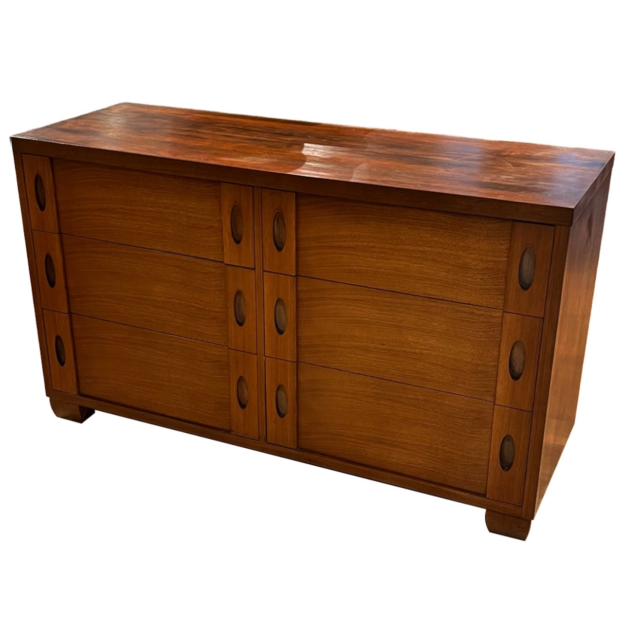 Mid-Century Modern Teak Double Dresser