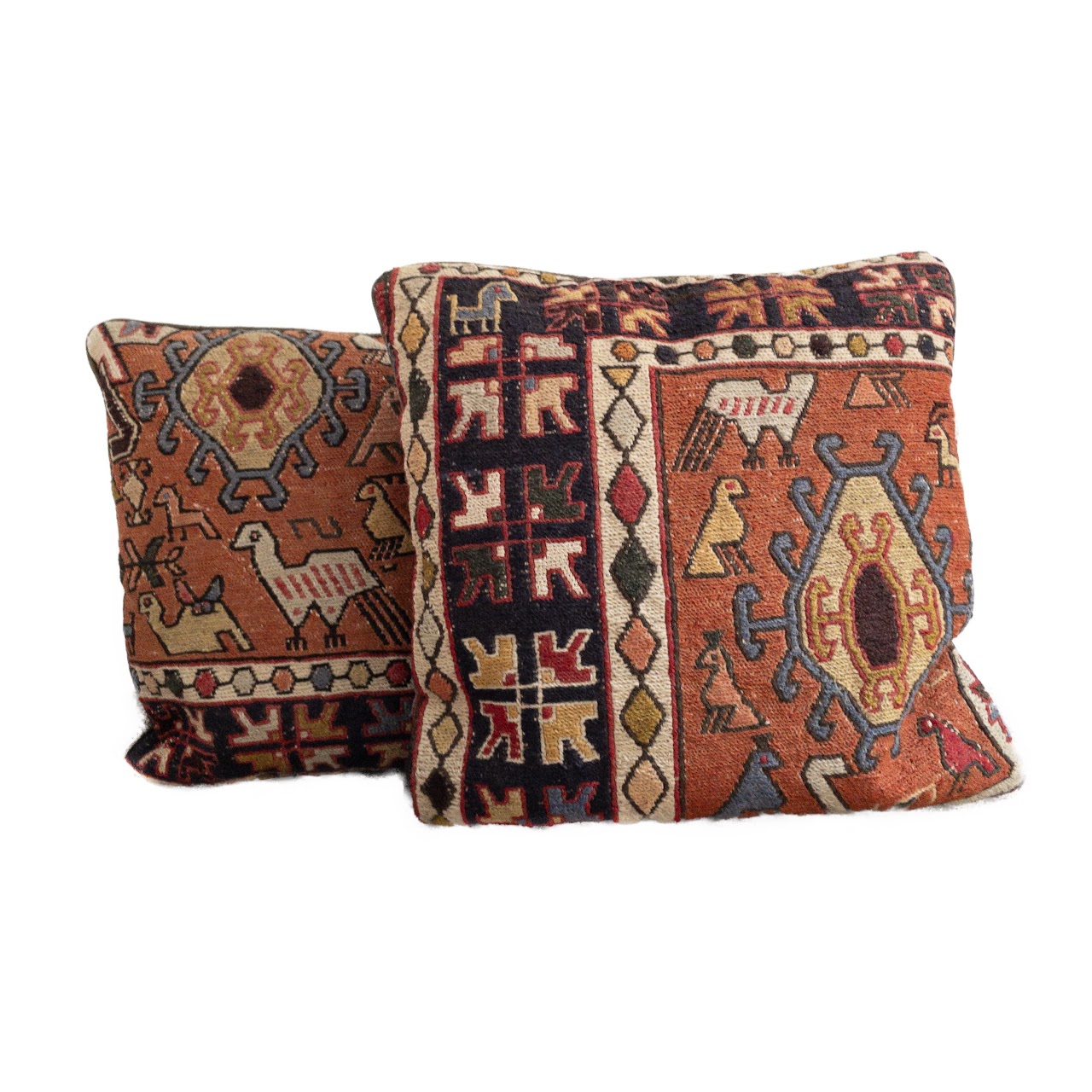 Turkish Kilim Throw Pillow Pair