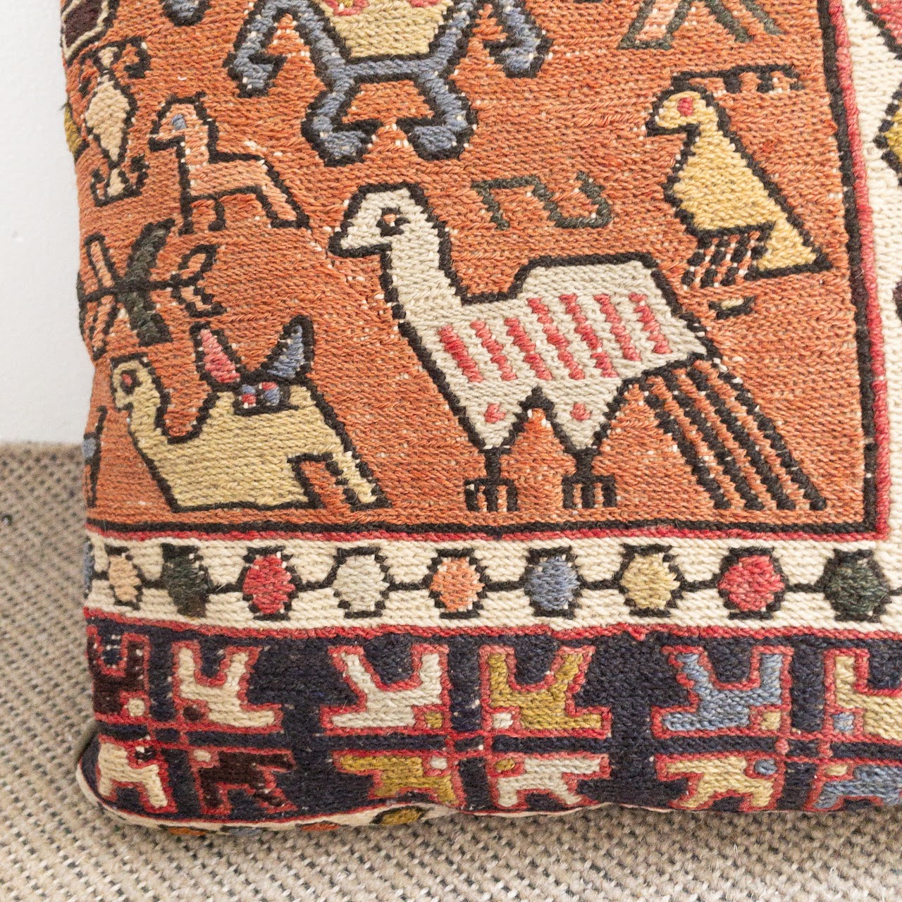 Turkish Kilim Throw Pillow Pair