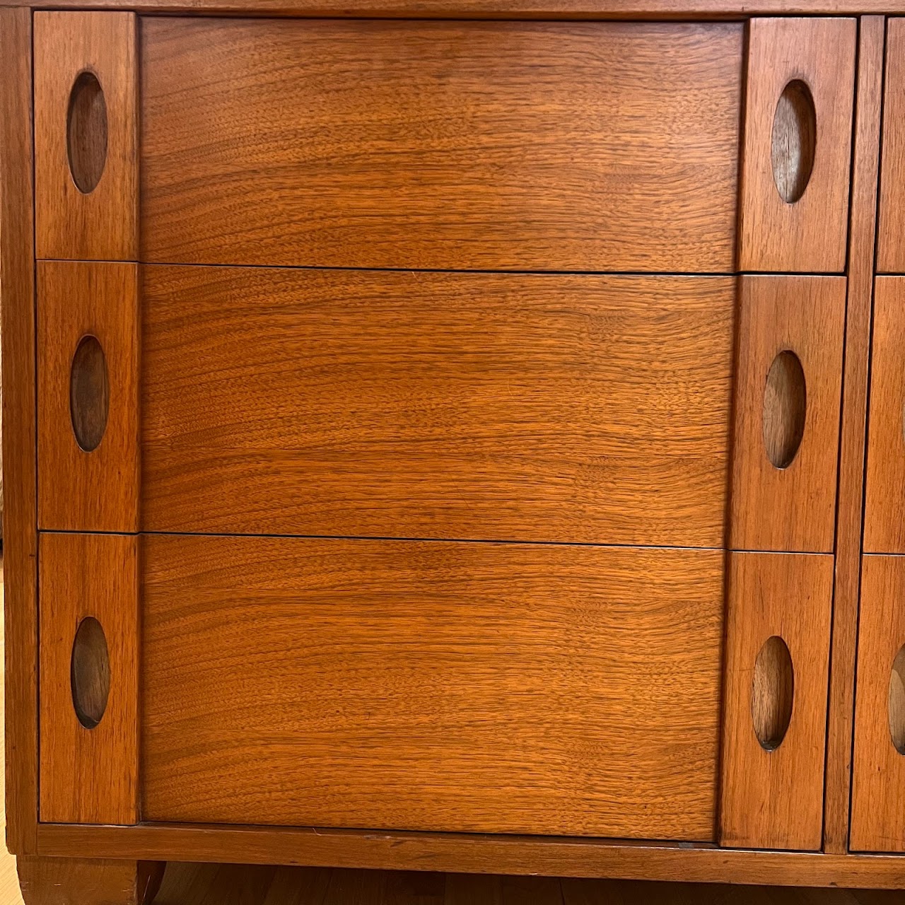 Mid-Century Modern Teak Double Dresser