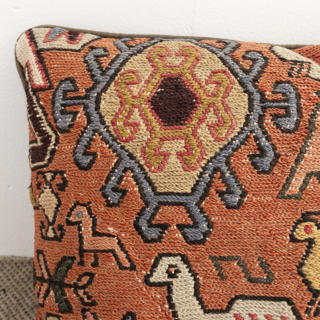 Turkish Kilim Throw Pillow Pair