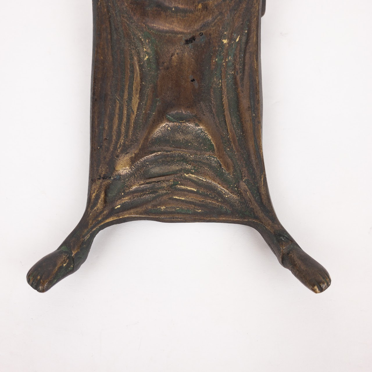 Early 20th C. Cast Bronze Devil Calling Card Tray