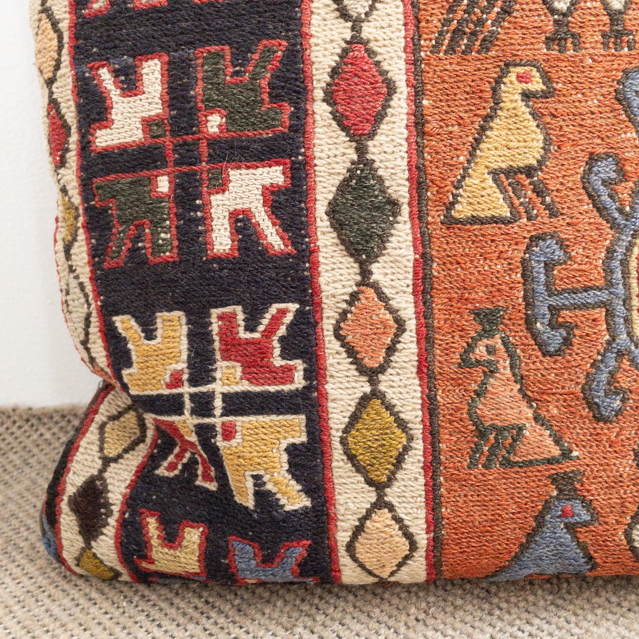 Turkish Kilim Throw Pillow Pair