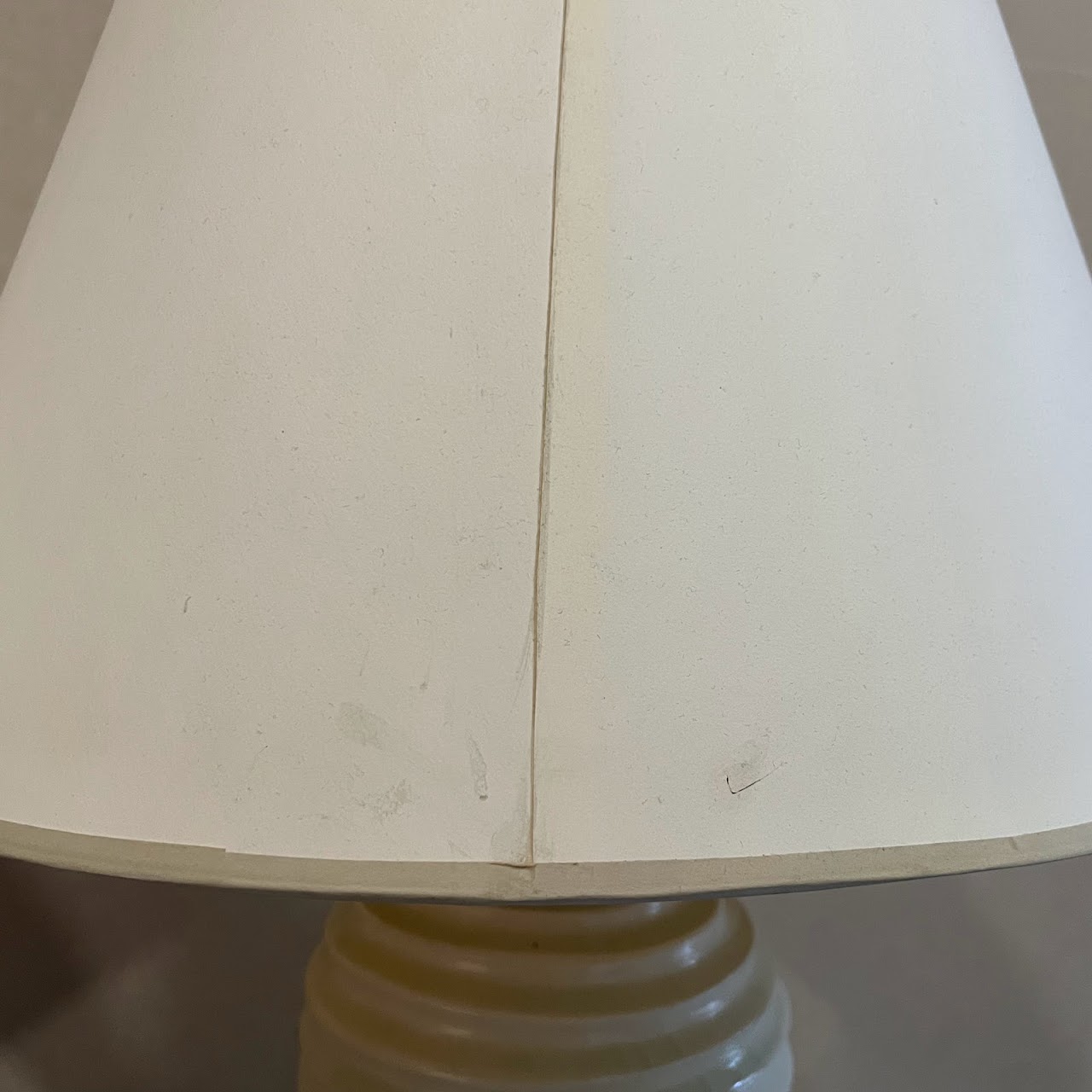 1970s Ceramic Wave Table Lamp Pair