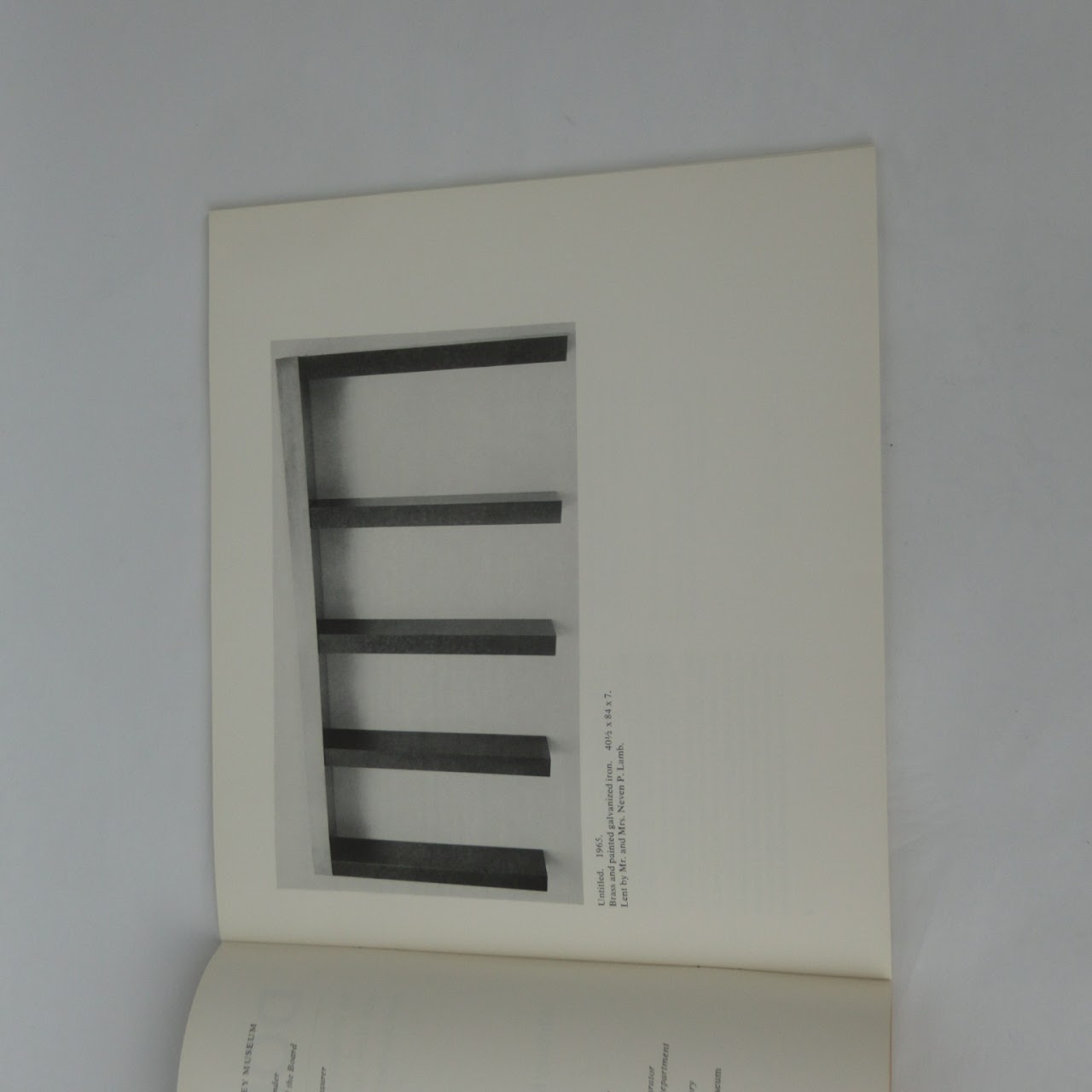 Donald Judd RARE 1968 Whitney Museum Exhibition Catalogue