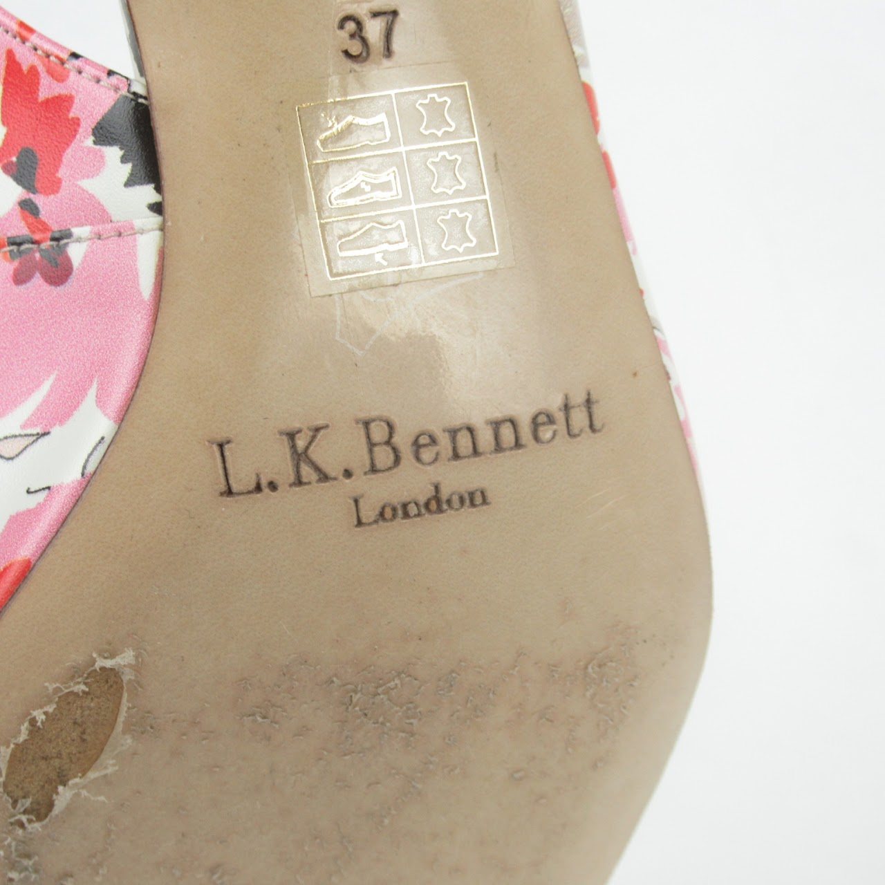 L. K . Bennett London Floral Slingbacks