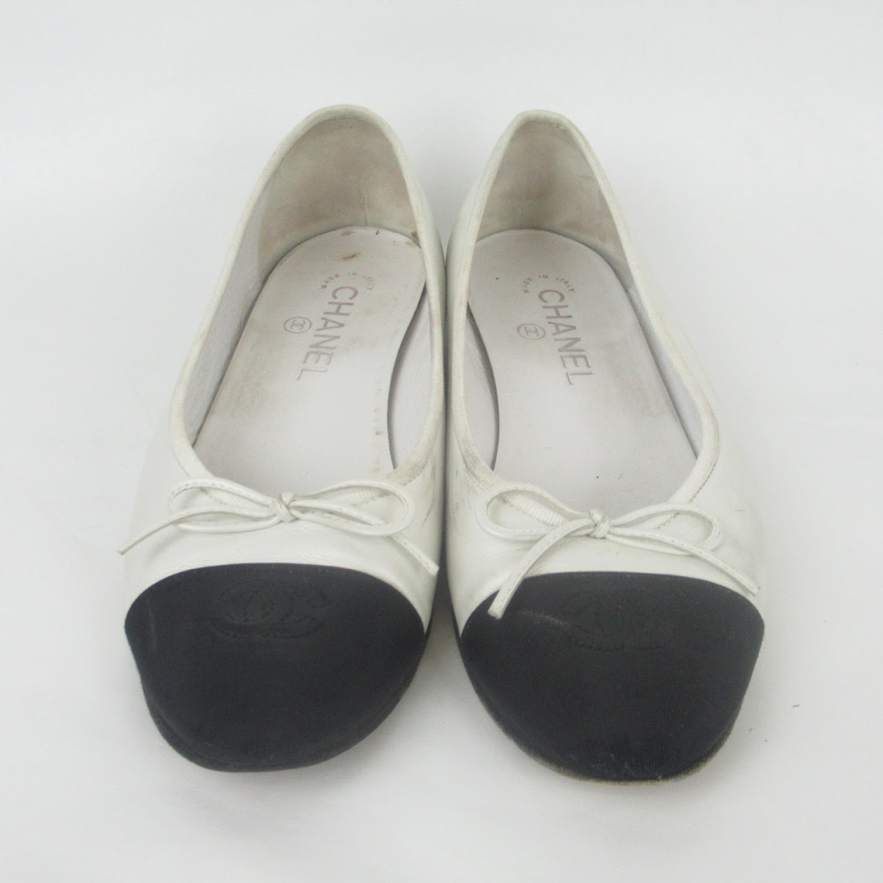 Chanel B&W Ballet Flats