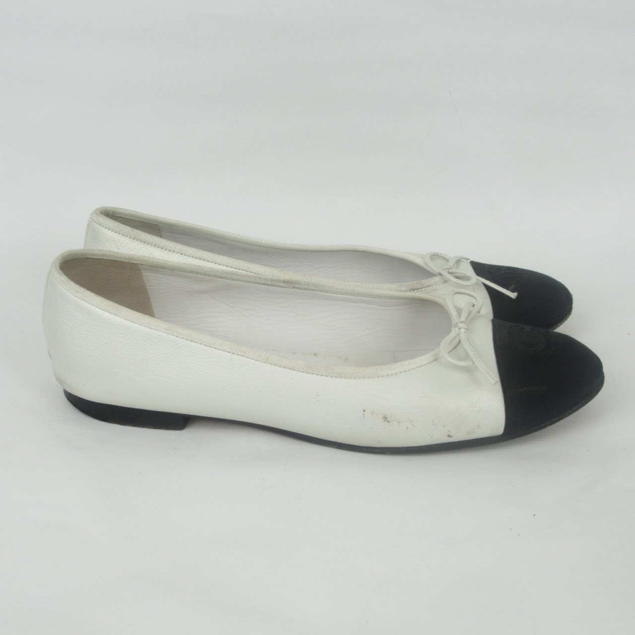 Chanel B&W Ballet Flats