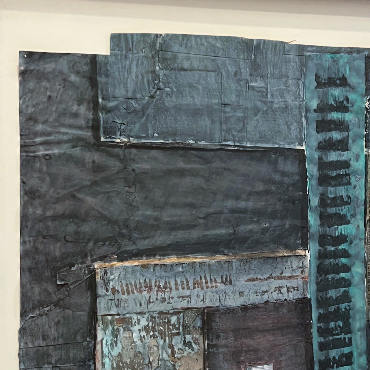 Tom Bianchi Attributed Mixed Media Abstract Painting