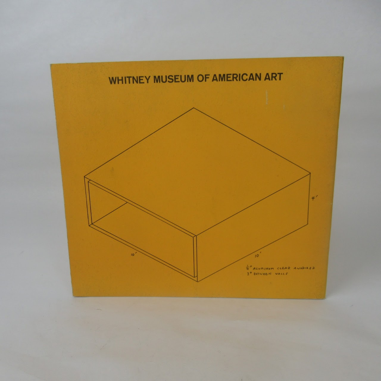 Donald Judd RARE 1968 Whitney Museum Exhibition Catalogue