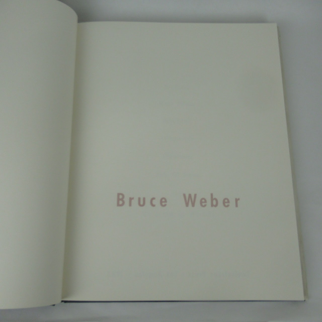 'Bruce  Weber' Limited Edition Book