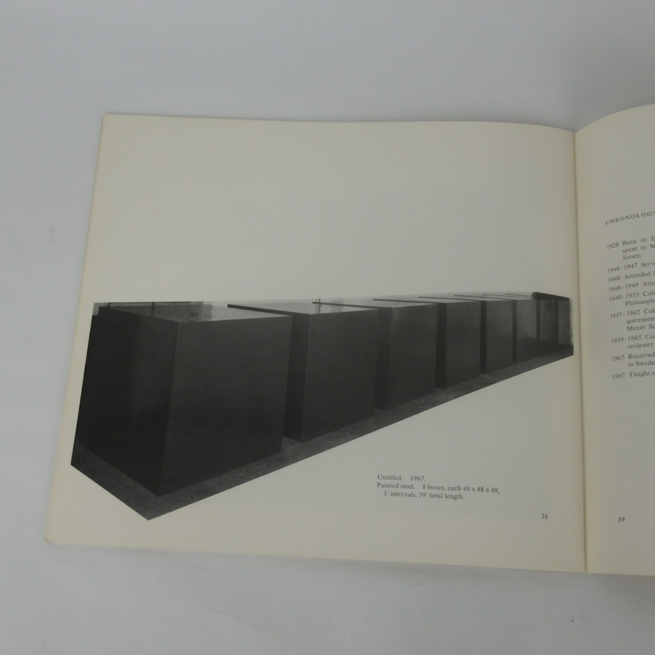 Donald Judd RARE 1968 Whitney Museum Exhibition Catalogue