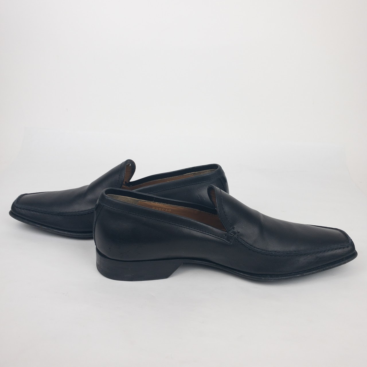 Louis Vuitton Black Leather Loafers