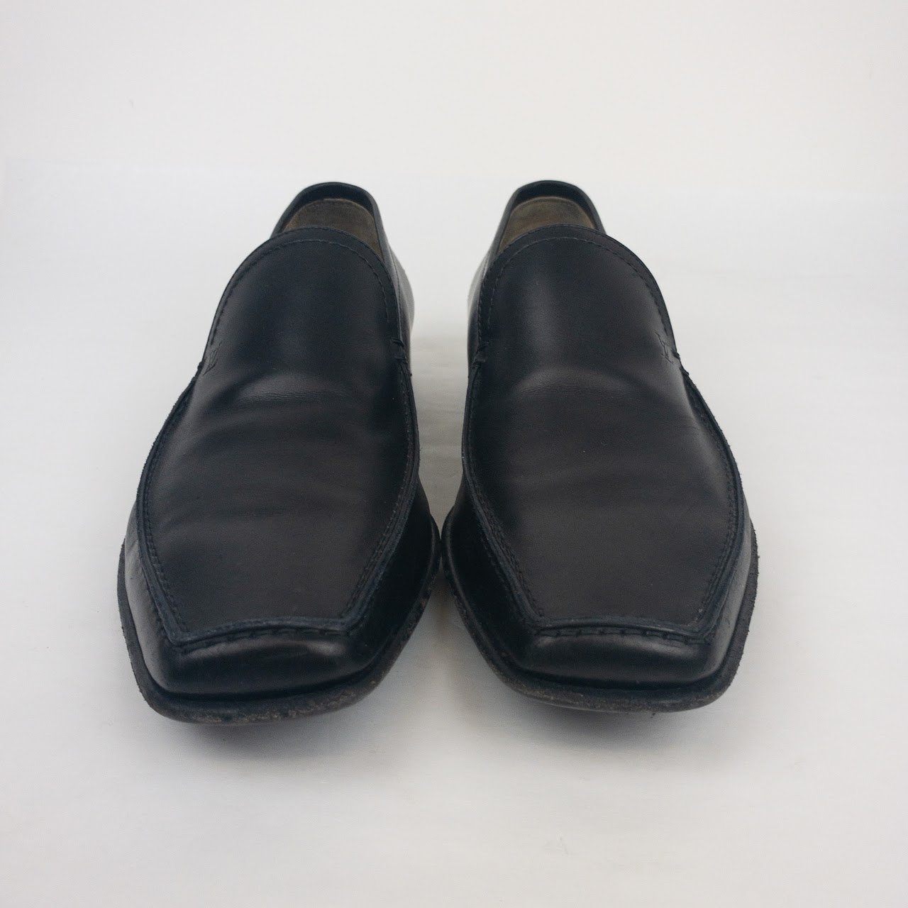 Louis Vuitton Black Leather Loafers