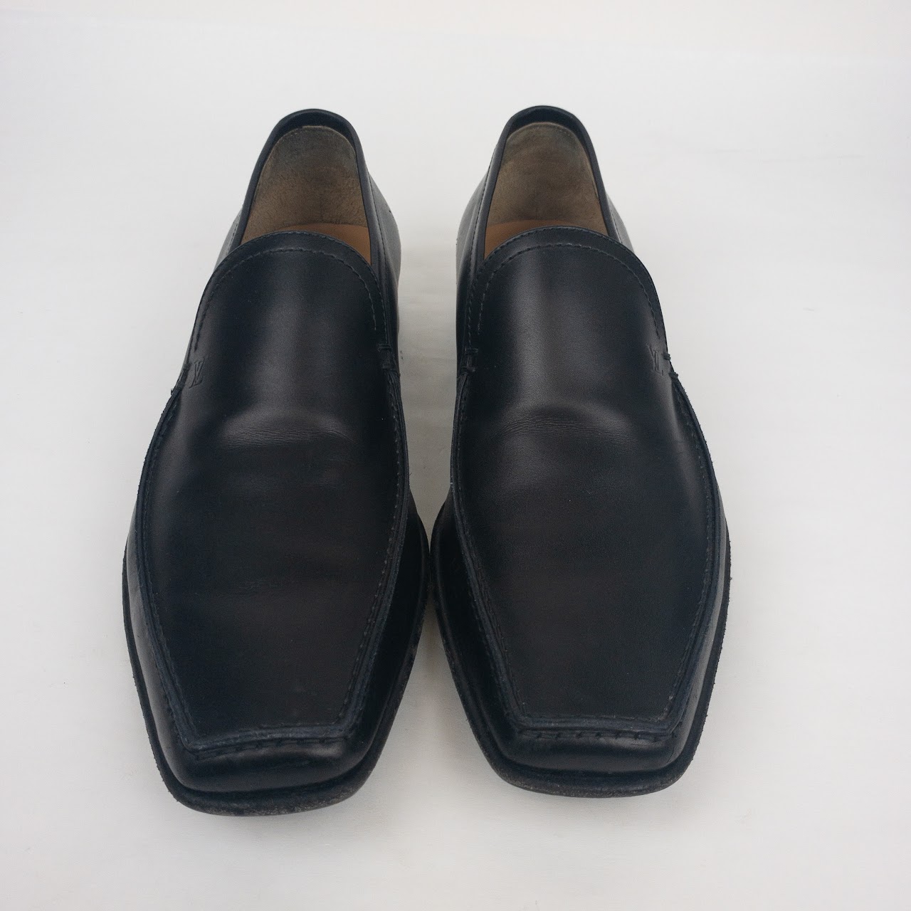 Louis Vuitton Black Leather Loafers