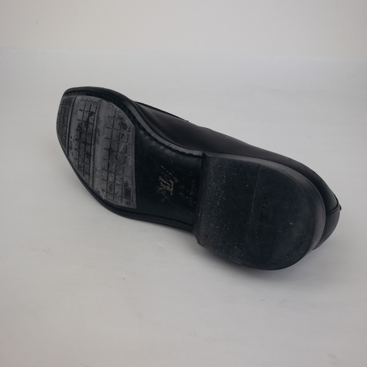 Louis Vuitton Black Leather Loafers