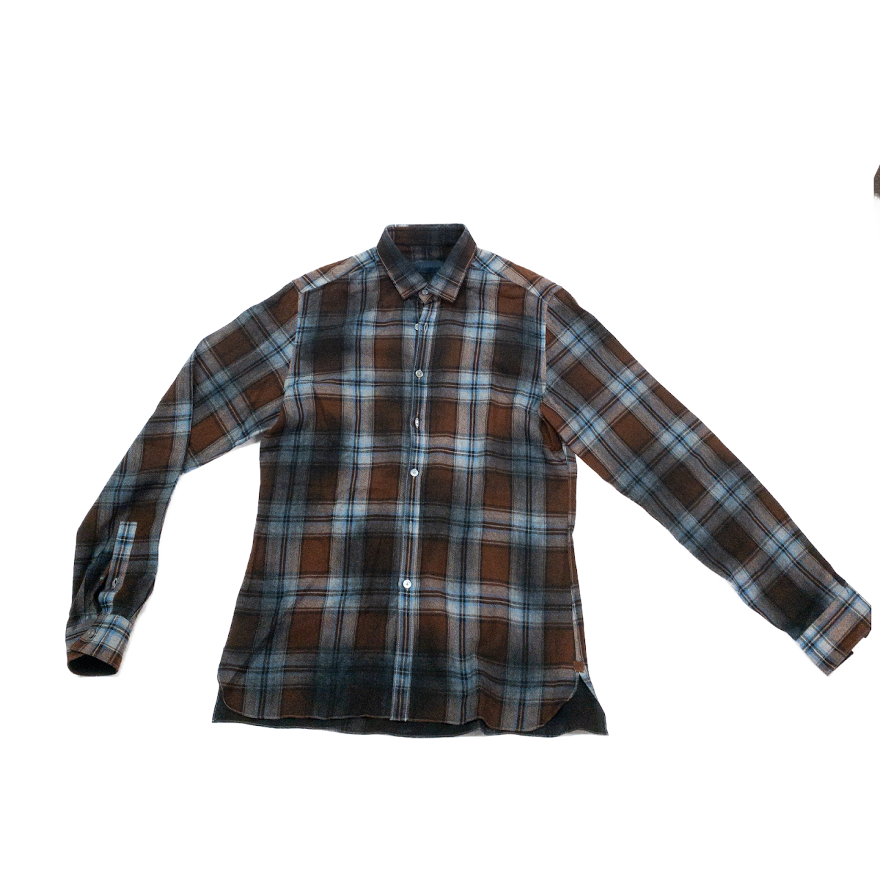 Lanvn Wool Plaid Shirt