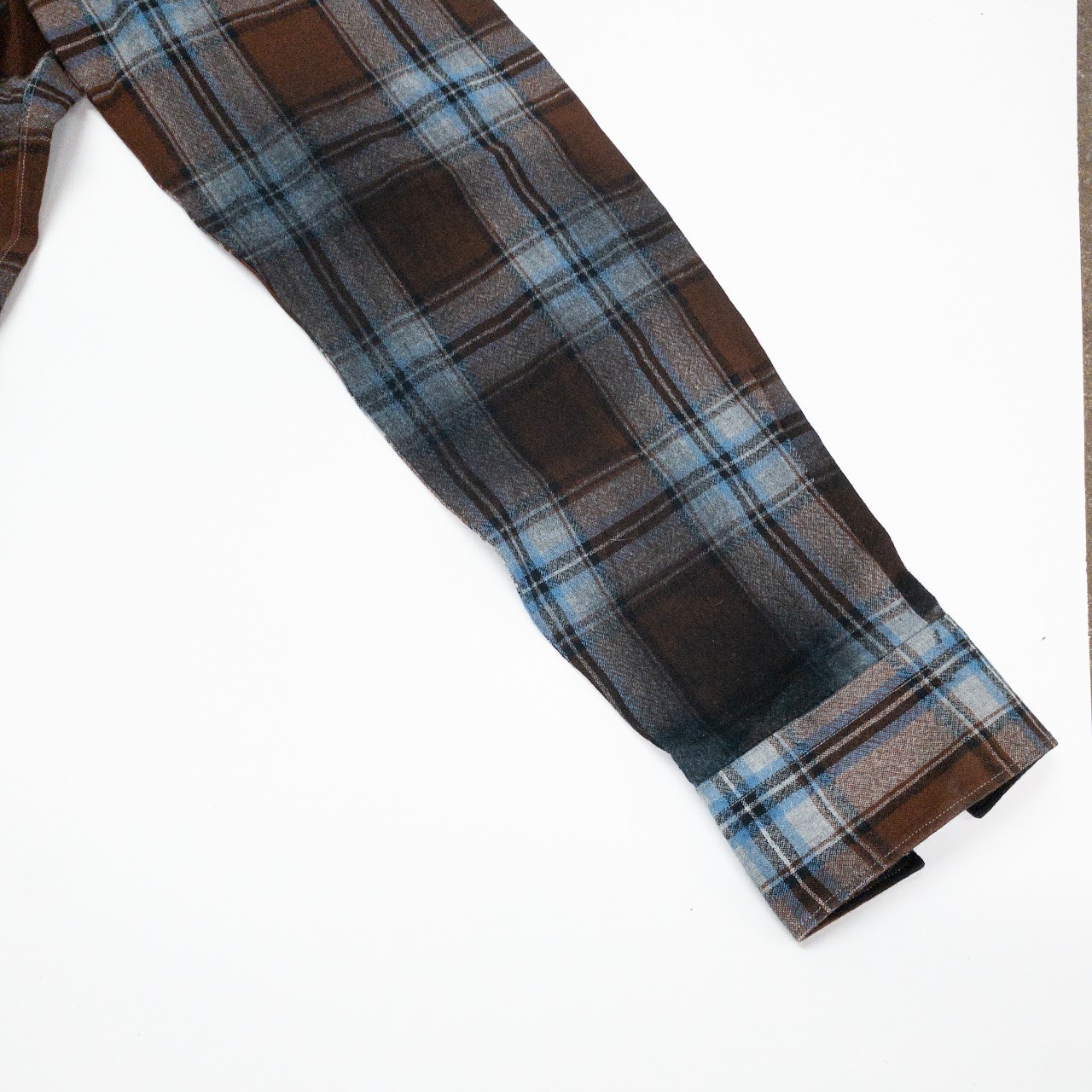 Lanvn Wool Plaid Shirt