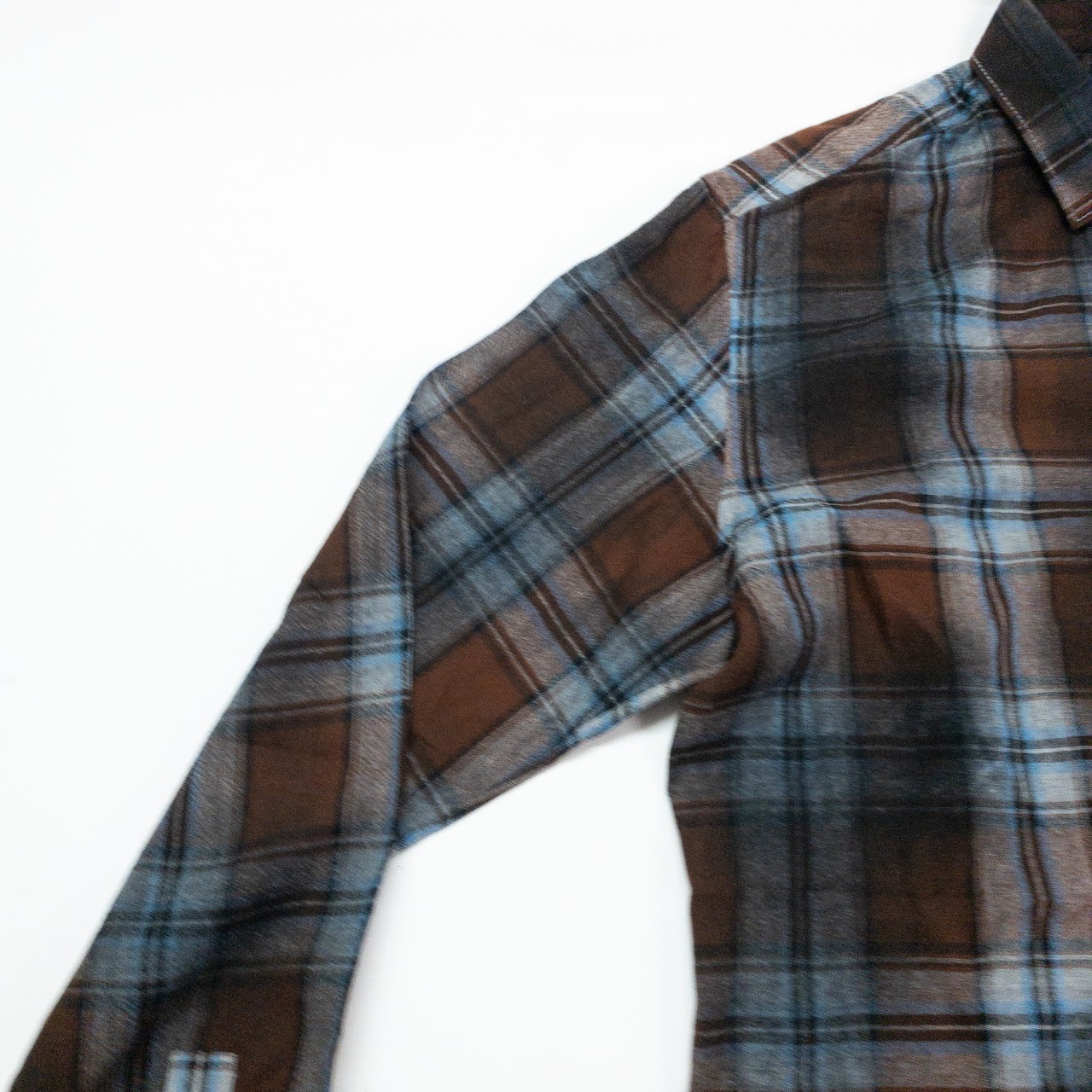 Lanvn Wool Plaid Shirt