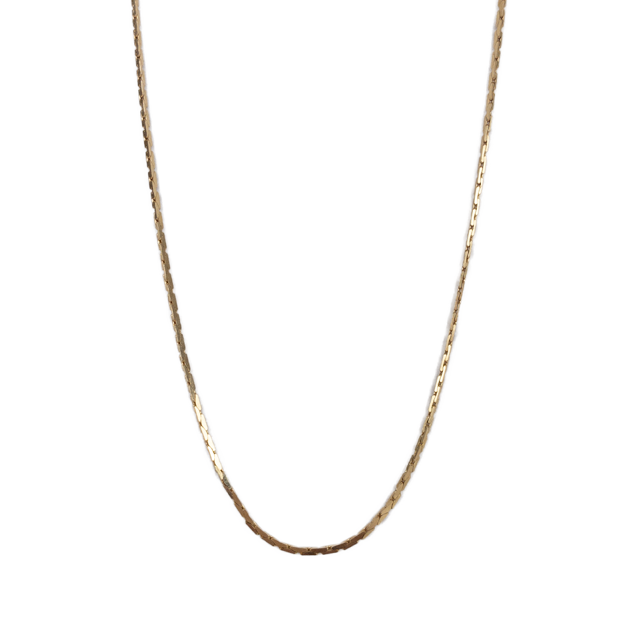 14K Gold Herringbone Necklace Chain