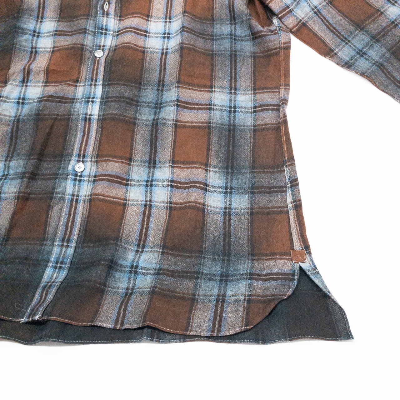 Lanvn Wool Plaid Shirt