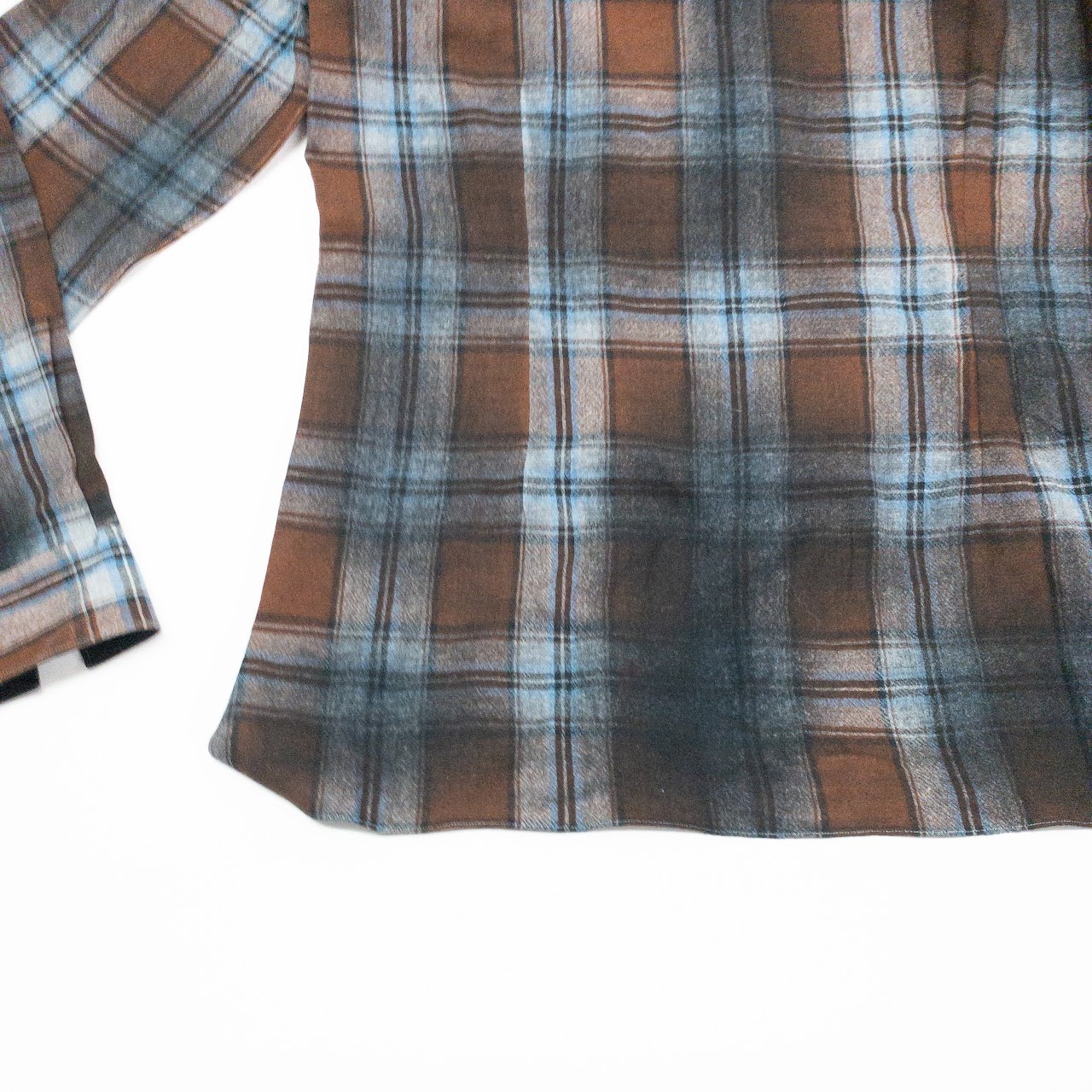 Lanvn Wool Plaid Shirt