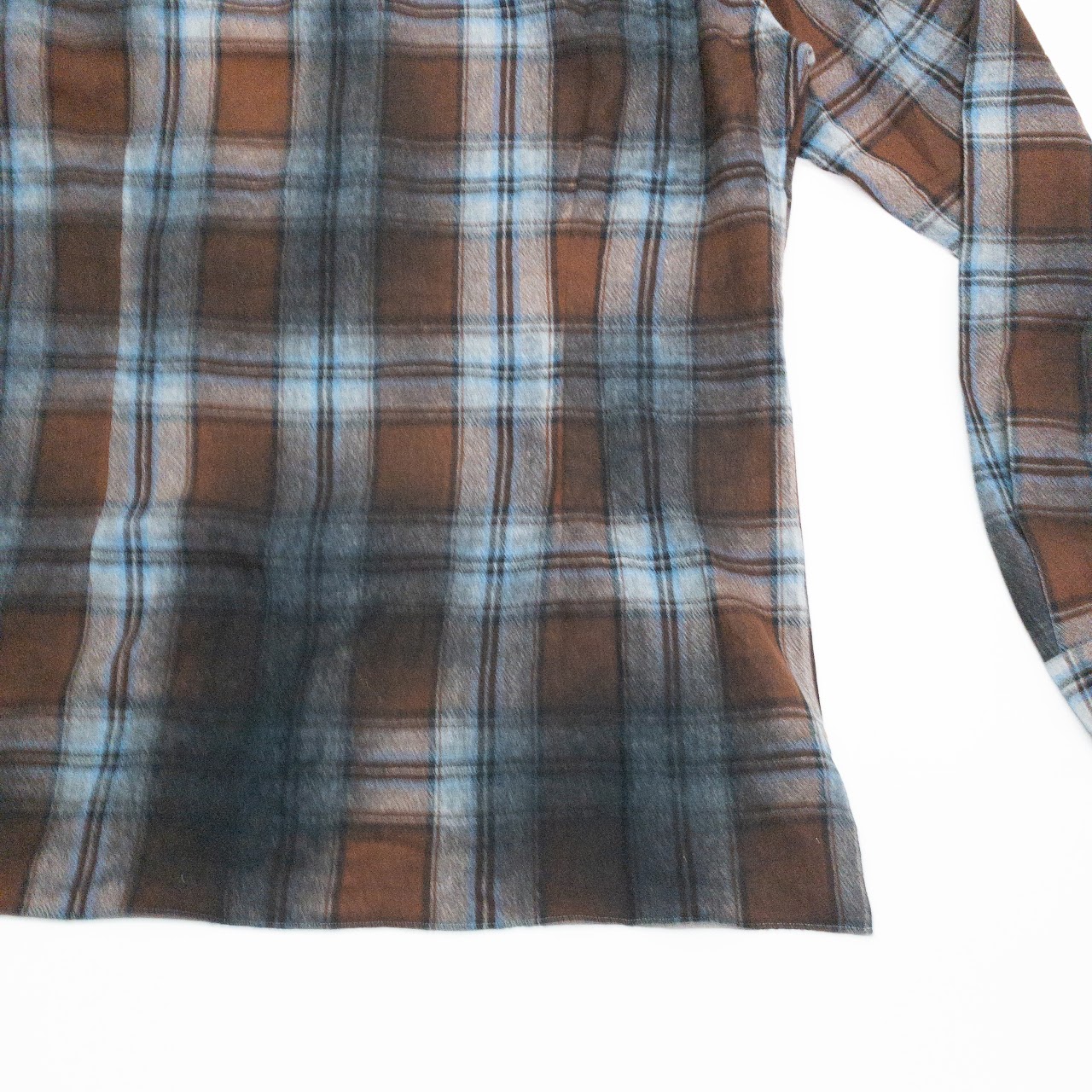 Lanvn Wool Plaid Shirt