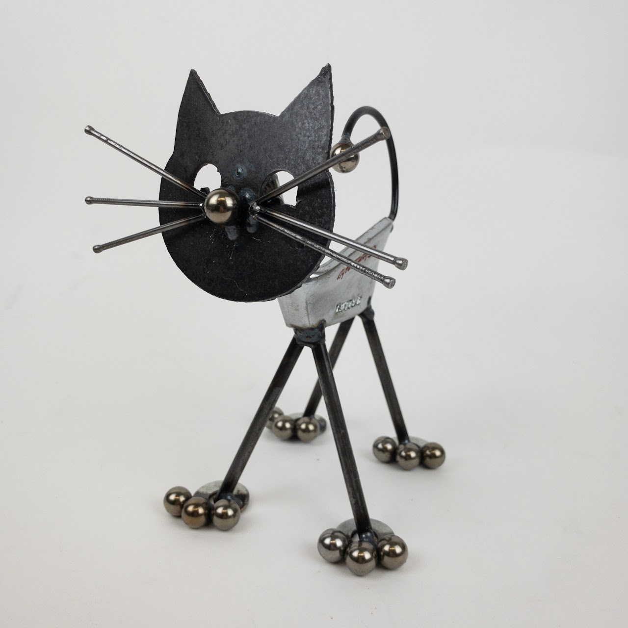 Upcycled Golf Club Cat Sculpture