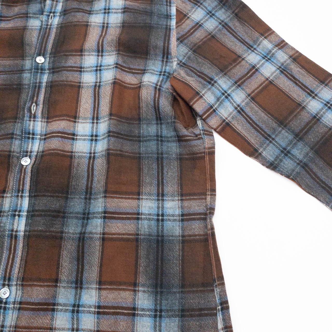 Lanvn Wool Plaid Shirt