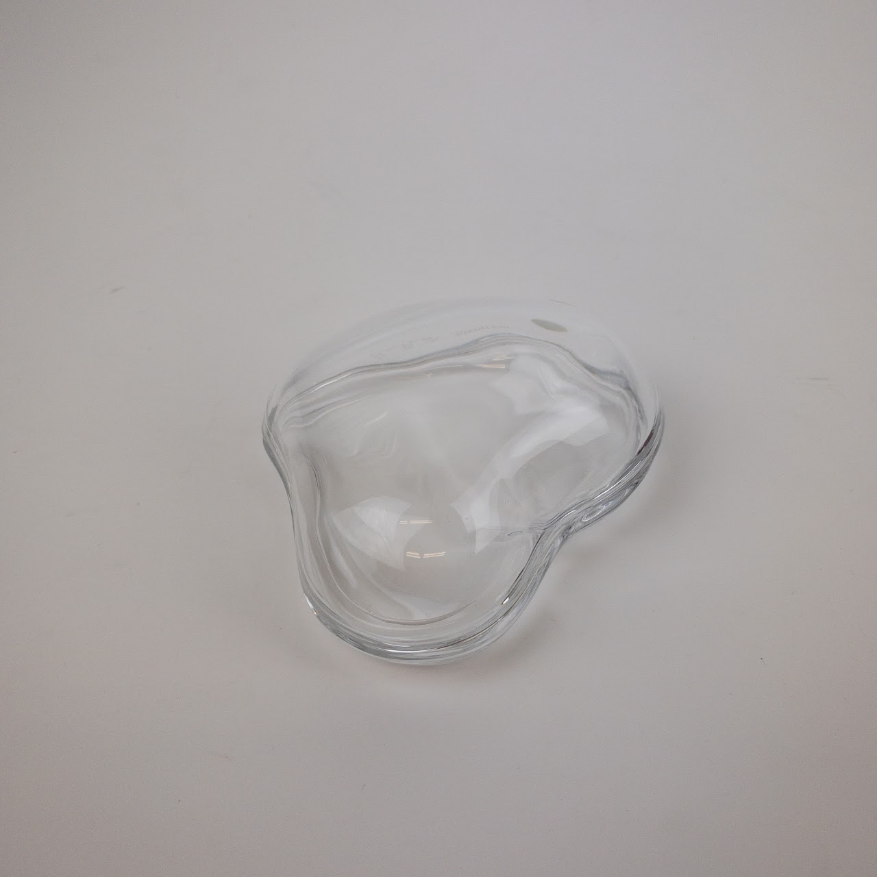 Tiffany & Co. For Elsa Peretti Lidded Heart Crystal Dish