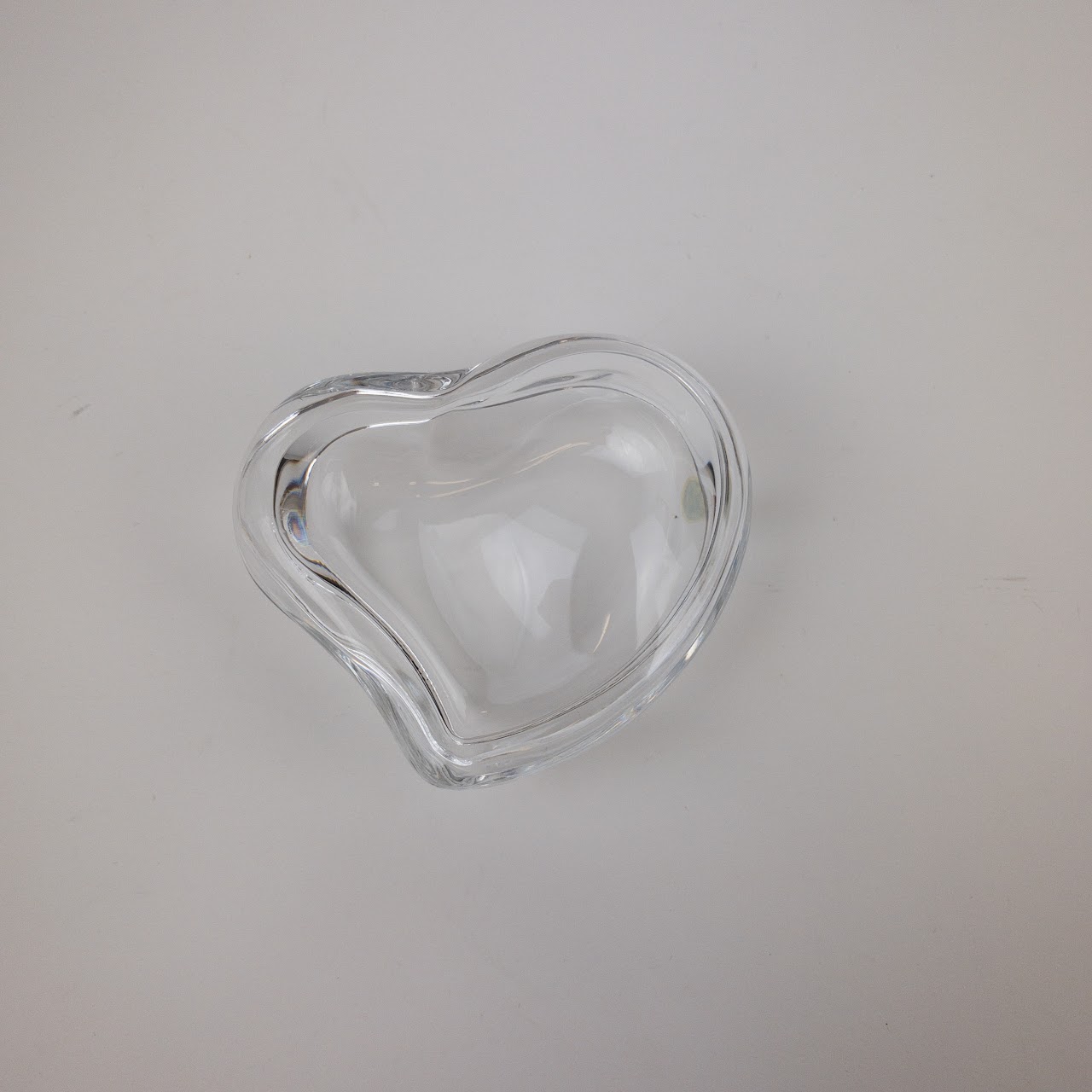 Tiffany & Co. For Elsa Peretti Lidded Heart Crystal Dish