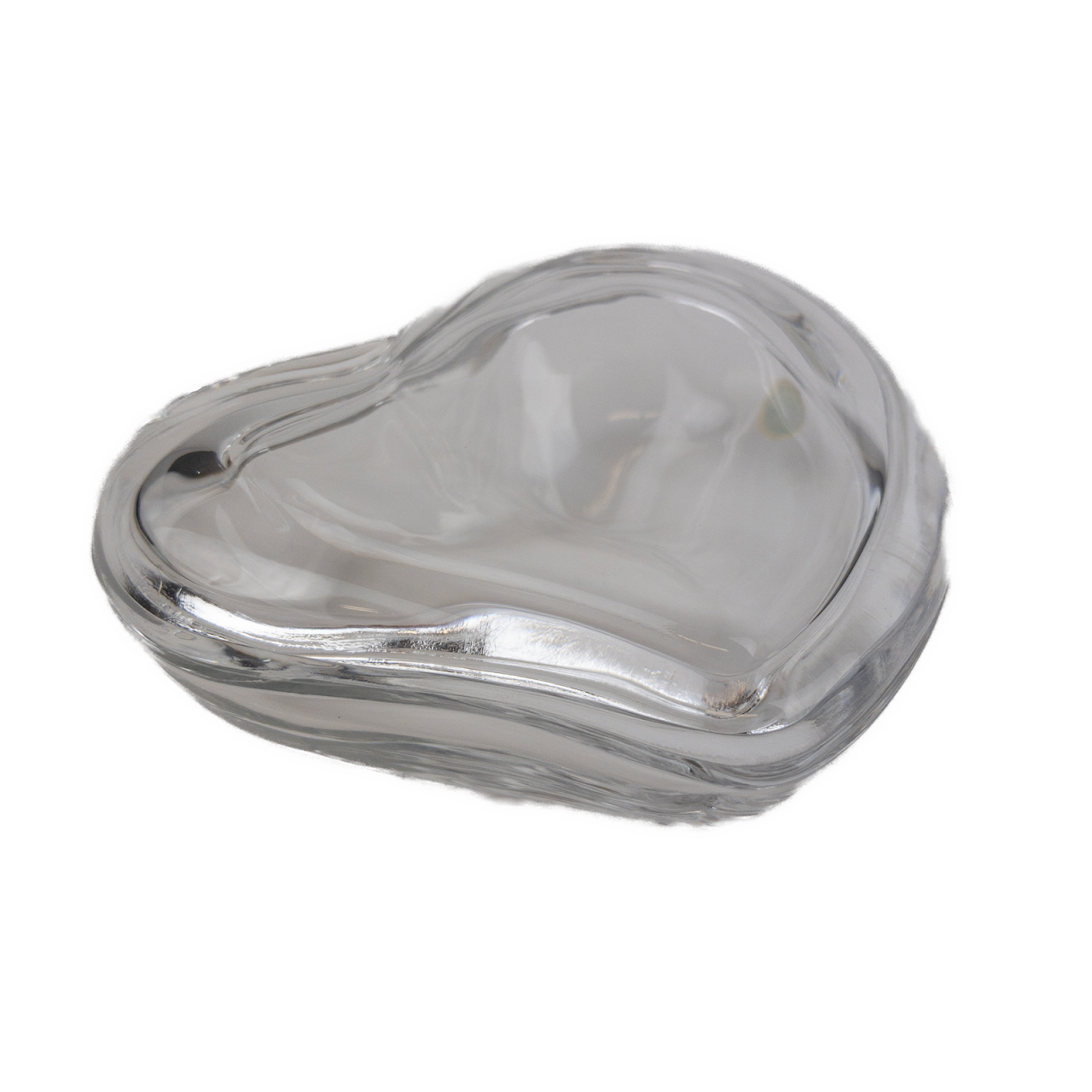 Tiffany & Co. For Elsa Peretti Lidded Heart Crystal Dish