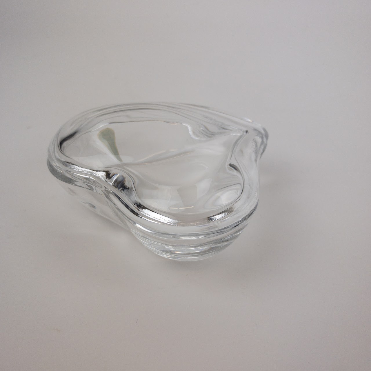 Tiffany & Co. For Elsa Peretti Lidded Heart Crystal Dish