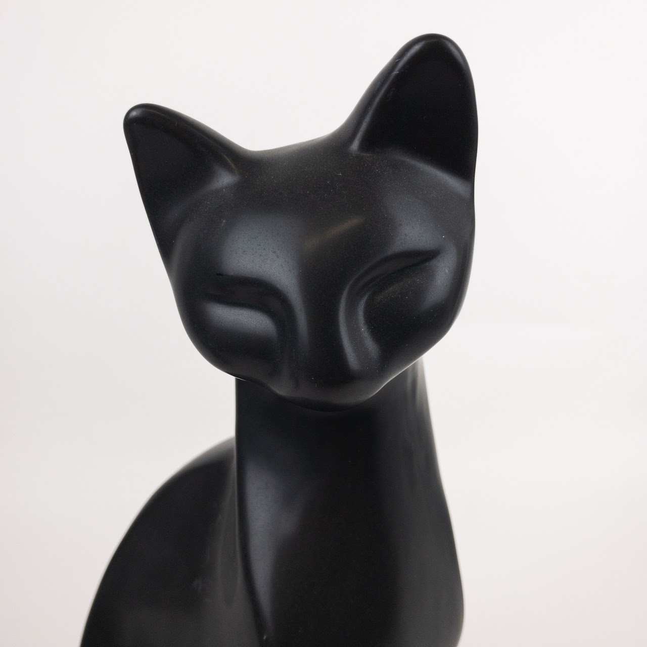 1980's Deco Ceramic Cat Statuette Pair