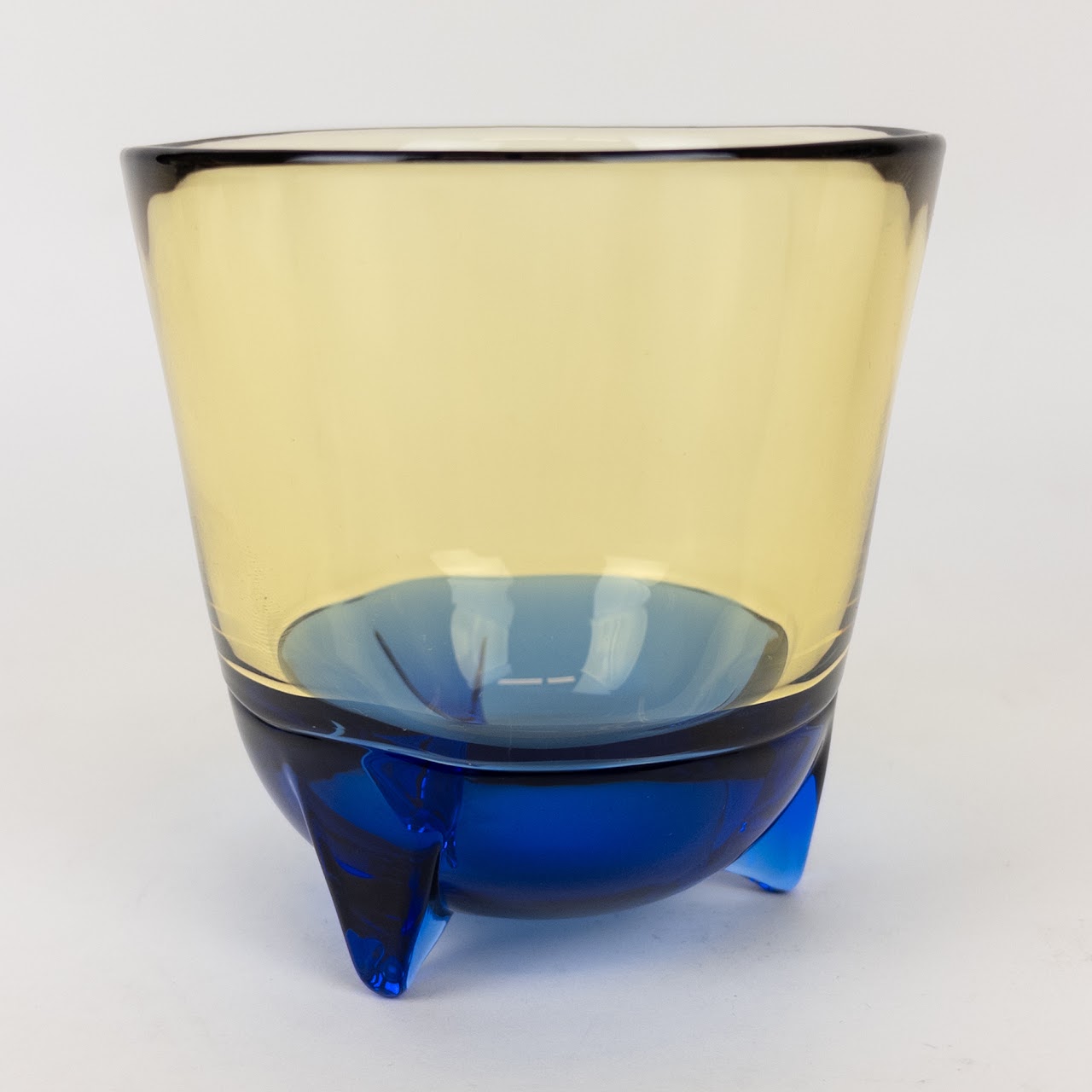 Incalmo Blown Glass Footed Tumbler Set of Ten