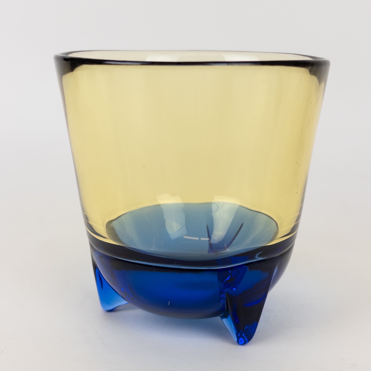 Incalmo Blown Glass Footed Tumbler Set of Ten