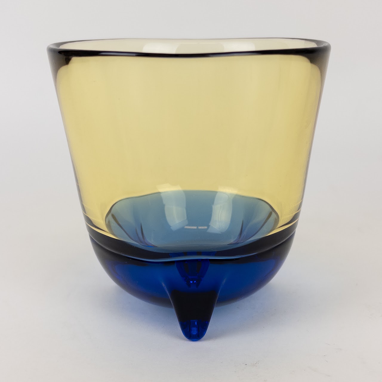 Incalmo Blown Glass Footed Tumbler Set of Ten