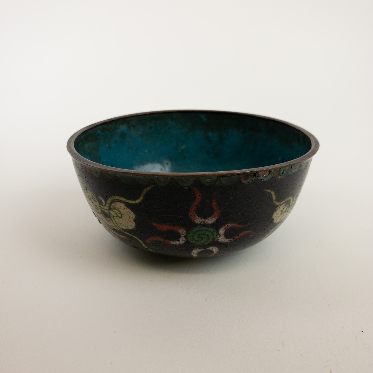 Chinese Cloisonné Small Dragon Bowl